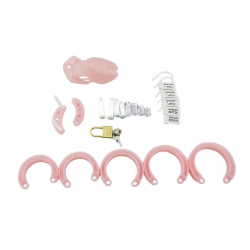 Pink Chastity Cage CB6000S - Small - Image 4