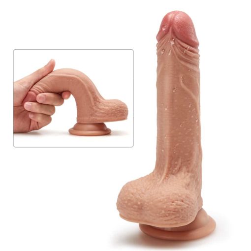 6 Inch Silicone Dildo with Suction Cup - Image 2