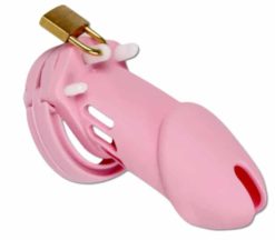 pink chastity for sissy