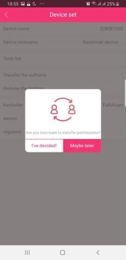 chastity app allowing you to transfer keyholding to someone else
