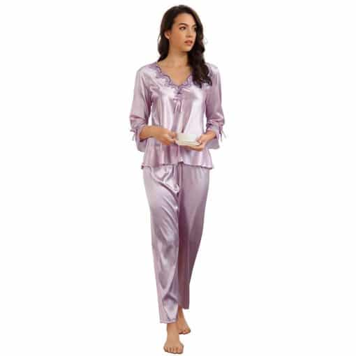 Two Piece Satin Nightie