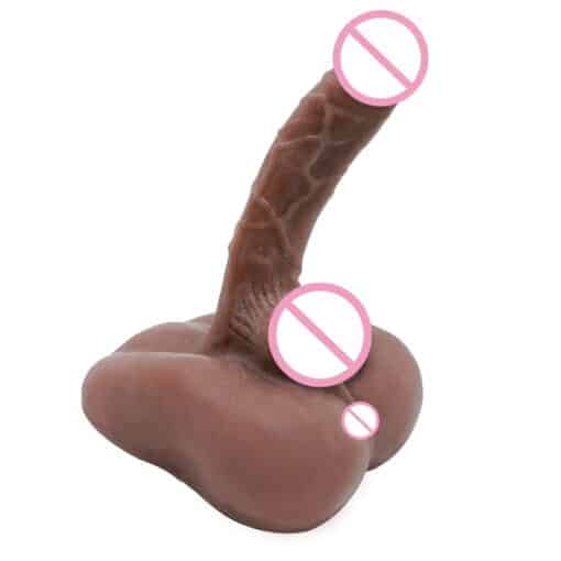 Realistic Dildo with Balls Full of Cummies