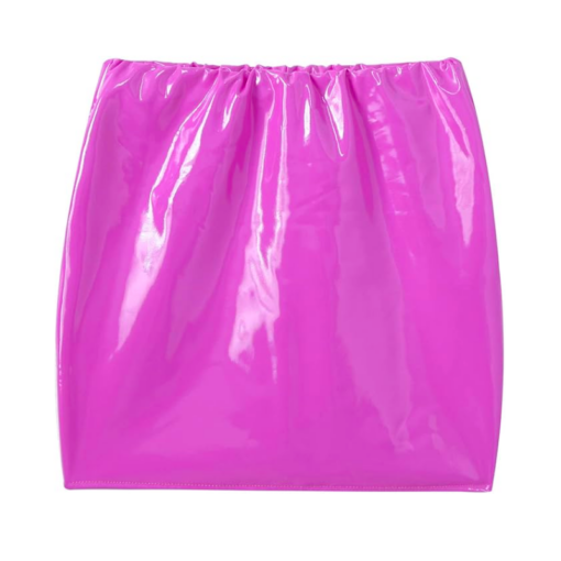 Sexy Leather Mini Skirt - Image 5