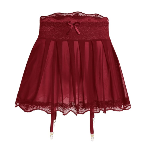 Sheer Ruffly Mini Skirt - Image 6