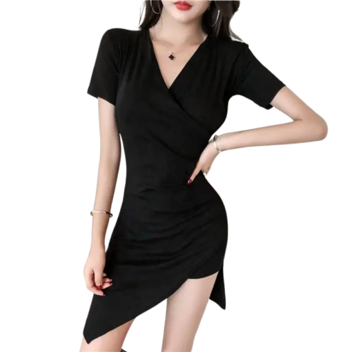 Asymmetrical Wrap Dress