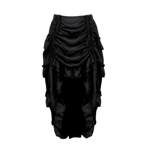 Victorian Ruched High-Low Skirt