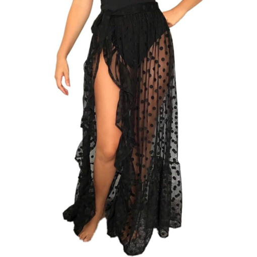 Sexy Sheer Wrap Skirt - Image 2