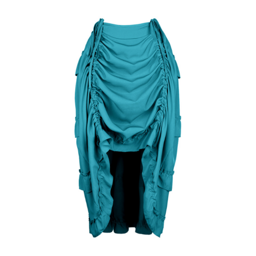 Victorian Ruched High-Low Skirt - Image 12