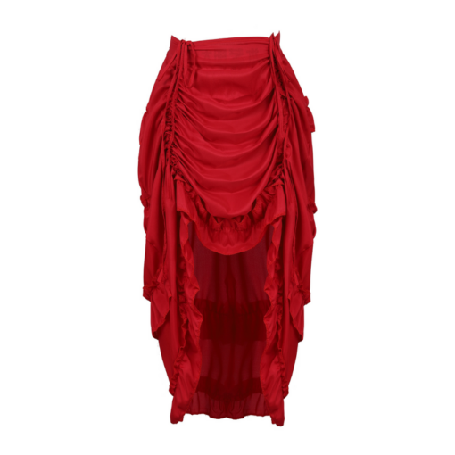 Victorian Ruched High-Low Skirt - Image 14