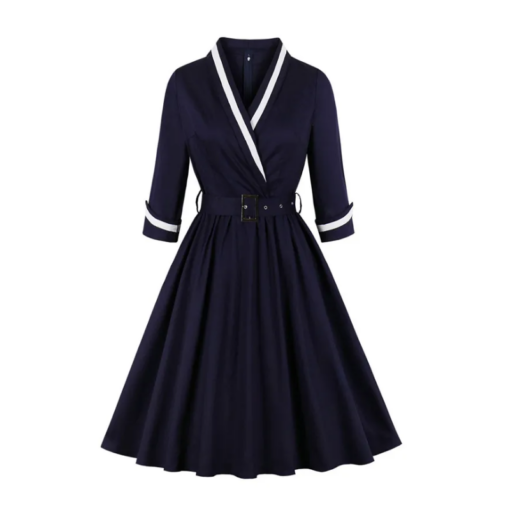 Navy Blue Vintage Dress