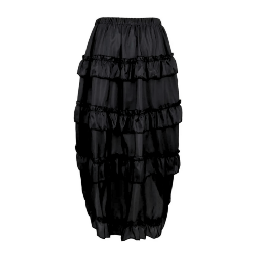 Victorian Ruched High-Low Skirt - Image 3