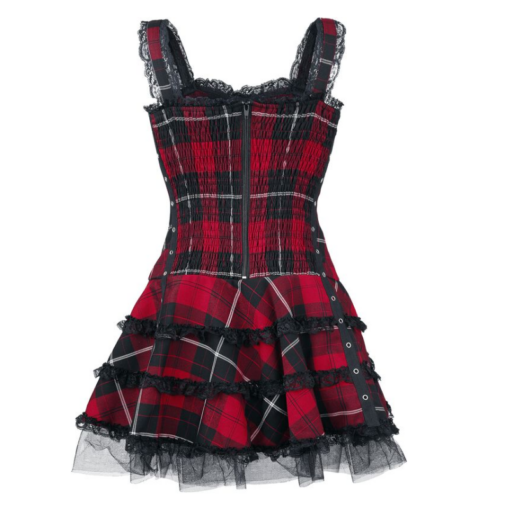 Checkered Corset Dress - Image 3