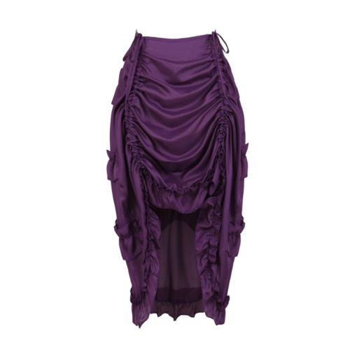 Victorian Ruched High-Low Skirt - Image 6