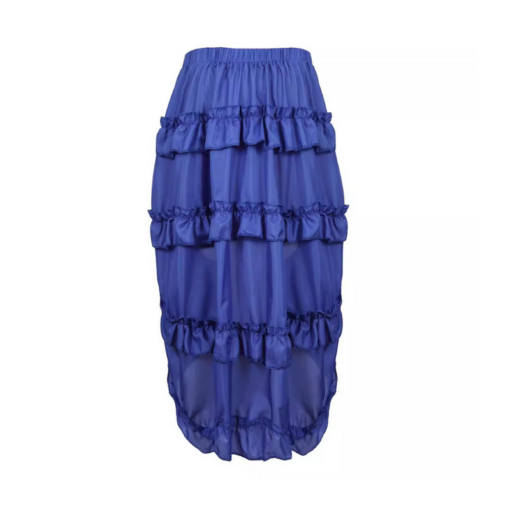 Victorian Ruched High-Low Skirt - Image 5