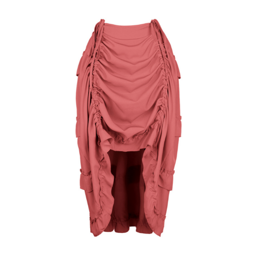 Victorian Ruched High-Low Skirt - Image 7