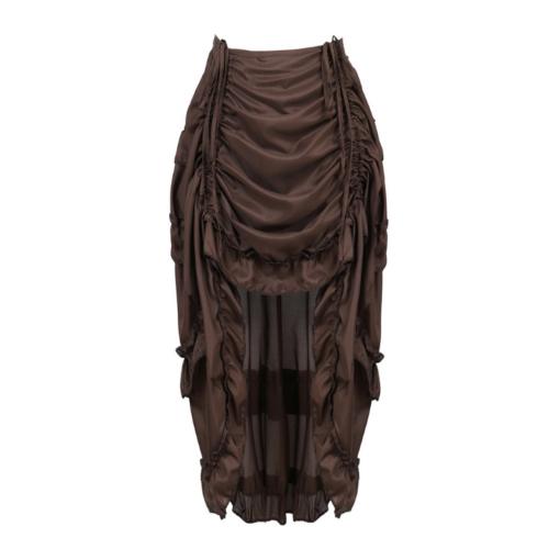 Victorian Ruched High-Low Skirt - Image 8