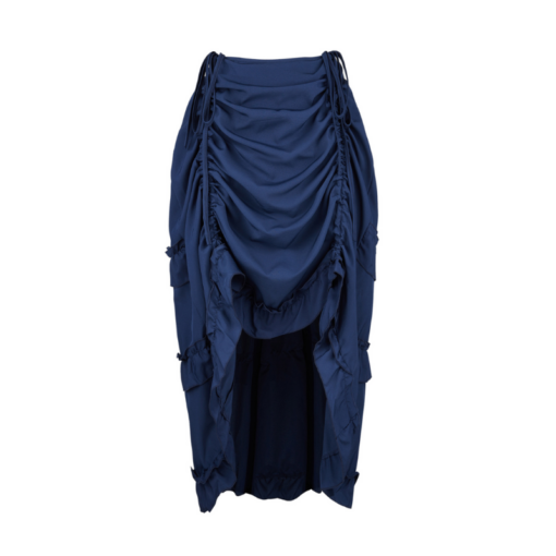 Victorian Ruched High-Low Skirt - Image 9