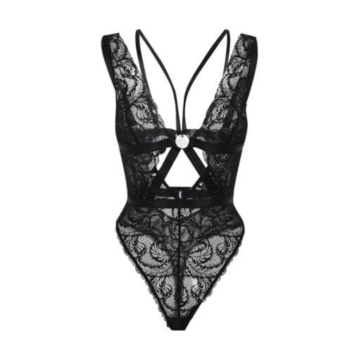 Lace Halter Bodysuit - Image 3