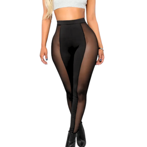 Sheer High-Waisted Leggings