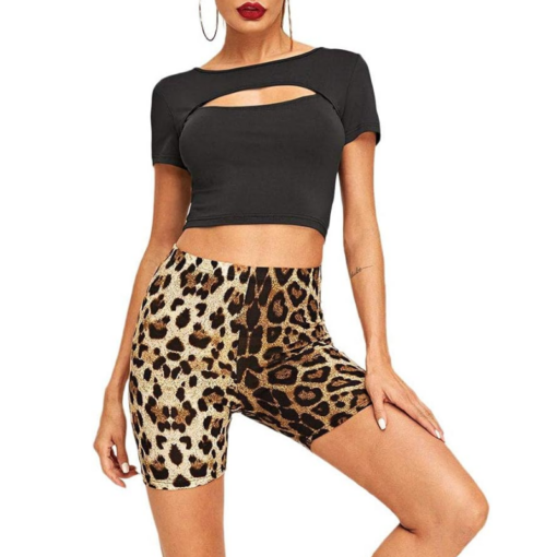 Cute Leopard Print Shorts - Image 2