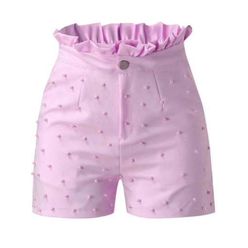 Preppy Girls Shorts with Pearls